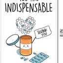 10 x Nurse Day Cards, Cute Thank You Card for Doctor Nurse Pharmacy, Lovely Doctor DR Day Card, Funny Appreciation Cards for Men Women, Medical Staff Appreciate Gift