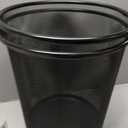 2-Pack 6-Gallon Steel Mesh Trash Can, Recycling Bin, Black Wastebasket