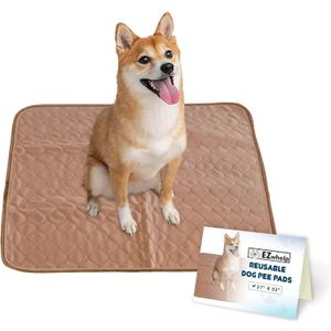 EZwhelp Reusable Dog Pee Pads - Waterproof Training Pads for Dogs - Washable & Sanitary-Rounded Corners-Laminated, Lightweight, Durable - Pet Essentials for Puppy Training and Whelping - 27"x32"