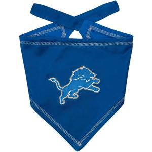 Pets First NFL Detroit Lions TIE Bandana, Small/Medium. Dog Bandana Scarf Bib for Pet Cat Dog. The Ultimate Game-Day, Party Bandana