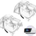 2 Pack Replacement Tubing Adapter for ResMed AirSense 11 and AirCurve 11 Series Machines, Compatible with Cleaning and Sanitizer Machines, Universal Tubing Adapter Only(lid only)