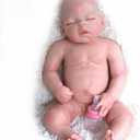 23inch 11.5Lbs Platinum Liquid Reborn Baby Dolls Silicone Full Body 3D Painted Blood Vessels Visible Veins on Skin, Soft Touch Silicone Weighted Silicone Realistic Newborn Baby Doll Girl