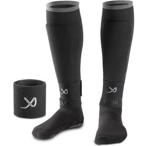 LUX Soccer Sleeves w/FREE Guard Stays for Men/Boys/Youth Compatible w/Soccer Grip Sock
 S