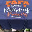 Graphic T-Shirt – Purple Base with Orange & White Graphic Print, M