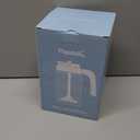 Papablic Glass Breastmilk Pitcher, Fast Baby Formula Maker with Mixing Handle Lid, Wide Mouth Mason Jar Breast Milk Storage Container with Flip-Lock Spout, BPA-Free, Pink