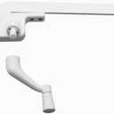 Prime-Line H 3708 9 In., White Diecast, Casement Operator, Left Hand, Teardrop Type (Single Pack)