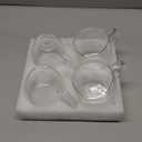 Mfacoy Double Wall Insulated Glasses Espresso Cups Set of 4 (50% Thicker), 5 oz Clear Coffee Cups with Handle, Shot Glasses, Suit for Espresso Machine, Latte, Cappuccino, Glass Coffee Mugs