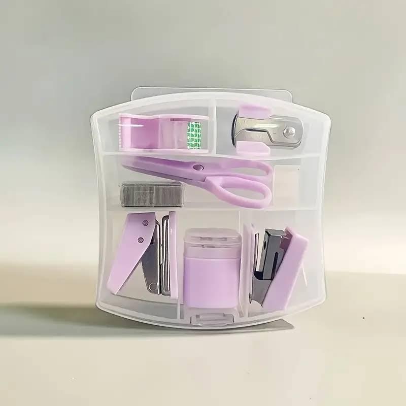 2 x Mini Stapler, Stapler, Glue Machine, Multifunctional Set, Stationery, Scrapbooking, Tool Box, Office, School,