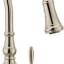 Moen Polished Nickel Weymouth 3-in-1 Water Filtration One-Handle Pulldown Kitchen Faucet, Water Filter for Sink Faucet Sold Separately, FS73004NL