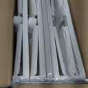 4 Tier Plastic Storage Bins with Lid 23QT, Stackable Storage Containers with Wheels, Folding Storage Boxes, Collapsible Storage Bins, Closet Organizers and Storage for Living Room,Office,Dorm (White)