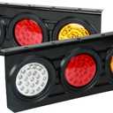 63 LED Trailer Tail Light with Iron Bracket Base Kit