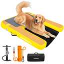 Inflatable Dog Boat Ramp Water Ramp for Pool, Float Floating Dog Ramps with Anti-Slip EVA for Lakes, Boats, Docks