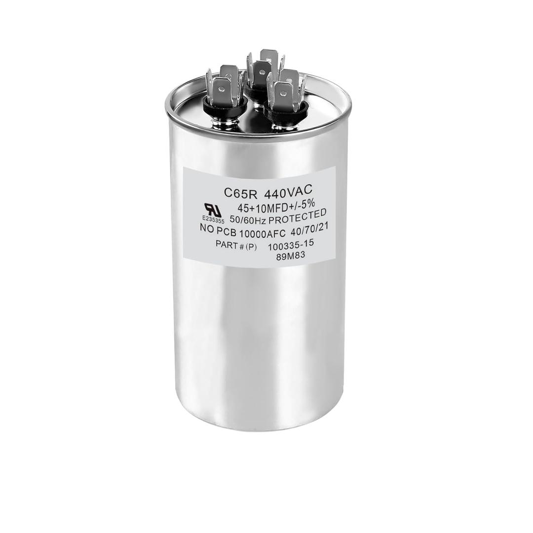89M83 100335-15 Capacitor 45+10 MFD 440V Round Replacement (60 * 100CM)