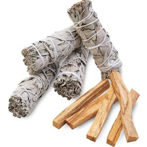 Smudge Kit Refill - White Sage & Palo Santo for Smudging, Healing, Purifying, Meditating & Incense