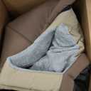 ANPPEX Cozy Dog House Indoor,L Size Indoor Dog House for Small and Medium Dogs,Covered Dog Bed with Cushion,Brown