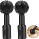2 PCS Sphere Rotary Burr For Drill with 5/8"-11 Threads for 4 1/2 and 5 Inch Angle Grinder, Die Grinder Bit Rotary File Woodworking Tool For Engraving, Polishing and Deburring