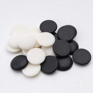 Single Convex Melamine Go Game Stone Set 361pcs with Stone Bag and Go Board, 2 Players Board Game