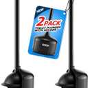 FORASTO 2Pack Toilet Plunger with HolderPlungers for Bathroom with Holder, Toilet Plunger with CoverBathroom PlungerBathroom DecorToilet Bowl Cleaners,Bathroom AccessoriesBlack(19inch)