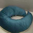 Legendary Valari Pillow | Reading, Gaming, & Crochet Support Pillow | Ergonomic Arm Pillow for Adults with a Breathable, Machine-Washable Cover | Computer Pillow Made with Dacron Filling, Green & Blue