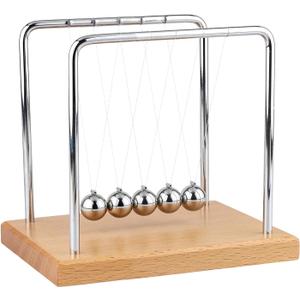 Newton's Cradle Balance Balls Fascinating Physics Gadget for Home and Office 5 Beads