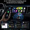 Wireless CarPlay/Android Auto Adapter, 2-in-1 USB-C/A Carplay Adapter | Convert Wired to Wireless; Plug and Play