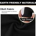 BAMBOO COOL Men's Ultra ComfortSoft Underwear, Moisture Wicking & Breathable No Ride Up Boxer Briefs with Fly, Multipack (Black, XXL)