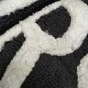 Creative Home Ideas Cotton 2-Piece Bath Rug Set - Soft Cotton Bath Mat - Bathroom Decor - Water Absorbent and Machine Washable - Measures 20"x32" - His & Hers - Black