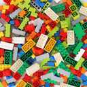 Classic Bulk Bricks Compatible with Lego Baseplate, Building Blocks in Random Color, Kids Creative Set, Mixed Shape