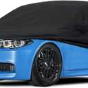 YIXIN Waterproof Car Covers for 2004-2026 BMW M5 528i 530i 530e 535i 535d 540i 550i M550i M550 Car Covers 190T Custom Fit 100% Waterproof Windproof Strap & Double Door Zipper Up to 205L