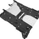 ECOTRIC Engine Splash Shield Plate Compatible with 2013-2015 Honda Civic Replacement for 74110TR3A20 Rear Lower Silvery Aluminum Engine Case Undercar Shield Guard