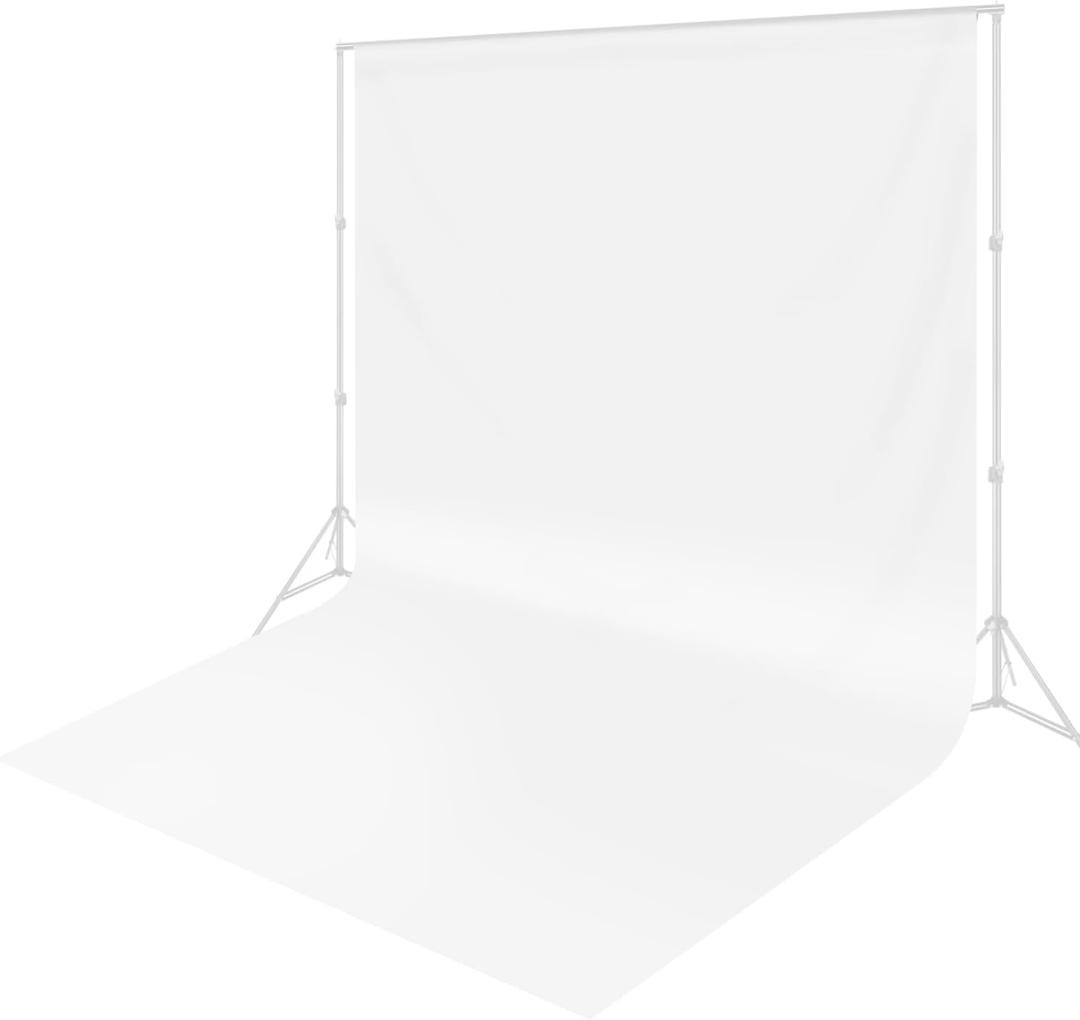 10 x 20 ft White Backdrop Background White Screen for Photography Video Recording Picture Shooting high Density Polyester Fabric Pure Recording Parties Curtain