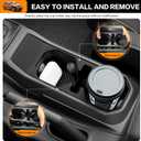 Center Console Cup Holder Compatible with Jeep Wrangler(JL) /Gladiator(JT) 2018-2025, Cupholder Coaster Liner Insert Drink Silicone Cup Holder for 2018-2025 Jeep Wrangler Accessories