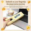 Butter Squishy Stress Relief Toy for Adults, Slow Rising Squeeze Desk Gadget, Creative Office Stress Management Tool & Novelty Fake Food Decor, Funny Gag Gift for Coworkers (Standard,1 PCS)