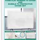 Rontion Foam Flat Screen TV Cover and Bubble TV Protective Cover for 58 to 65 inch, 59''W x 35''H Anti-scratch Tear-proof TV Display Screen Protectors for House Moving,Home Renovation,or Storing