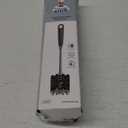 MR.SIGA Long Handle Bottle Brush, Flexible Scrub Brush for Water Bottles, Glasswares, Mugs, Black, 2 Pack