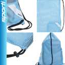 Sporti Swimming Equipment Bags, Mesh Drawstring Backpack,Swim Bag for Swimmers,Mesh Backpack for Beach