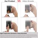 6Rolls Aluminum Foil Tapes, HVAC Duct Tape Heavy Duty, Silver Metal Adhesive Insulation Tape (3.9mil, 2"x65 Feet) High Temperature for Pipe Ductwork, Sealing Patching Heat Cold Air Ducts, Dryer Vents