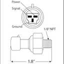 Prosport Performance PSSMOPS Oil Pressure/Fuel Pressure Sender-Premium