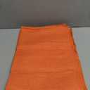 SLKQG Orange Cloth Placemats Set of 7 - Easy to Clean Linen Type Fabric Table Placemats - Machine Washable & Heat Resistant Non-Slip Table Mats for Holiday Dining (Orange, 8)
