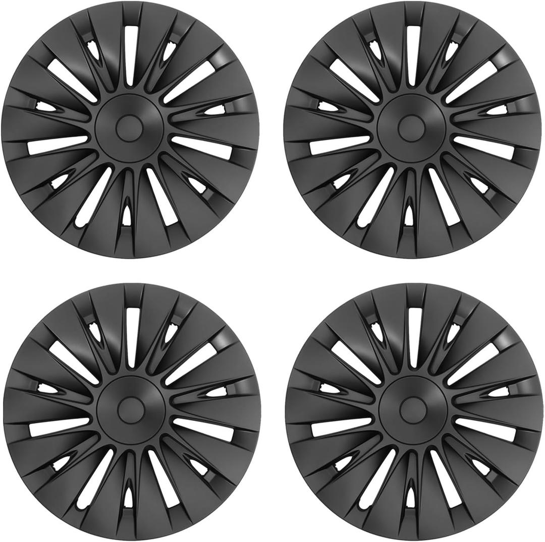 Wheel Covers Hubcaps, 19 Inch Wheel Hub Caps Fit for 2017-2024 Model Y OEM Rim Protectors Compatible with 2017 2018 2019 2020 2021 2022 2023 2024 Model Y Exterior Accessorie 4pcs