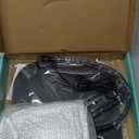 30X 10X Extra Large Floor Magnifying Glass with Light and Stand,60 LED Flexible Gooseneck Floor Magnifying Lamp with 5 Color Modes, 2-in-1 Lighted Magnifiers for Close Work, Sewing,Crafts, Painting (Black)