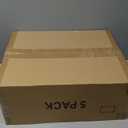 5 Pack Stackable Closet Storage Basket - Stackable Storage Bins, Multifunctional & Foldable Closet Organizer Waterproof, Wardrobe Cupboard Space-Saving Hat Storage Drawer Organizer, White