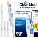 Clearblue & Natural Cycles Hormone-Free Birth Control Kit Starter Pack, 3 Month Subscription to The Natural Cycles app, 15 Digital Ovulation Tests, 1 Digital Basal Thermometer