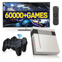 Kinhank Super Console Cube X3 Built-in 60,000+ Games,Retro Video Game Console,EmuELEC 4.5/Android 9.0/CoreE 3 Systems in 1,Compatible with 60+ Classic Emulators,S905X3 Chip,8K Output,Up to 5 Players