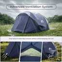 4/6 Person Easy Pop Up Tent,Camping Tent with Skylight and Rainfly,Waterproof,Quick Setup-Instant Tents for Camping Outdoor