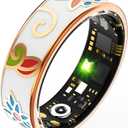 Smart Rings for Women Fitness Ring Heart Rate Monitor Sleep Tracker Blood Pressure Health Ring Step Counter Calories Pedometer Waterproof Retro Vintage Ladies Anillo Inteligente