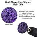 2 Inch Sanding Disk 31pcs Paint Stripping Wheel,Die Grinder Strip Disc for Drill,Die Grinder Accessories for Remove Rust Welds,Paint, Oxidation (Purple