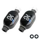 Shower Water Temperature Gauge - 2 Pack LED Digital Display Thermometer for Accurate Bathing Temperature Monitoring