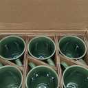 vicrays Coffee Mug Set, 12 Ounce, Set of 6, Ceramic Mug for Men, Women, Unique Glazed Mugs with Handle for Coffee, Tea, Milk, Cocoa, Cereal(Green)