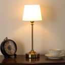 Cordless Table Lamp Rechargeable Gold - 1 Pack Brass 4000mAh Battery Operated Lamp for Decor, 3000K Stepless Dimming Touch Control Wireless Lamp for Bedroom, Dining Table, Counter, Living Room
